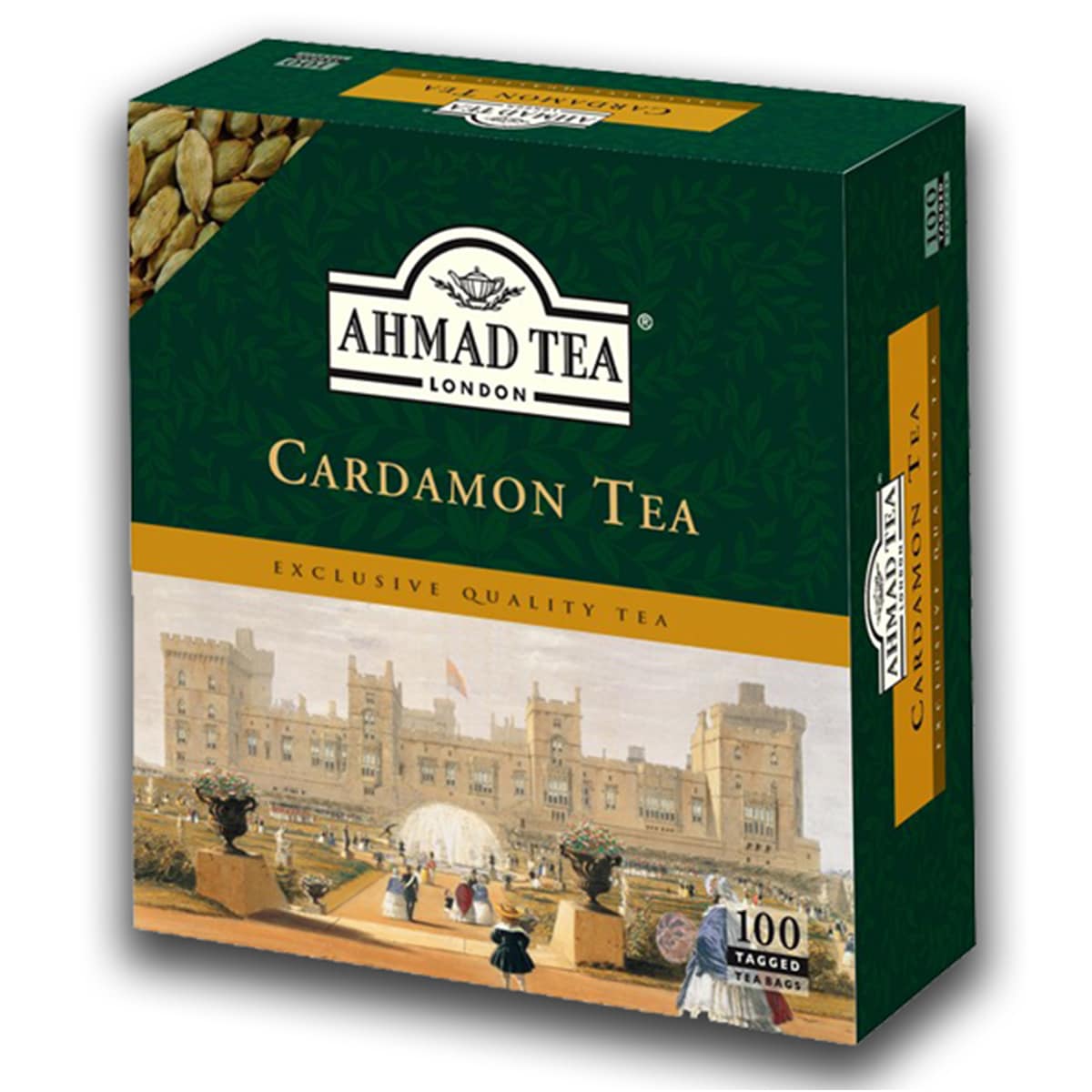 Buy Ahmad Tea London Cardamon Tea (100 Tagged Teabags) - 500 gm