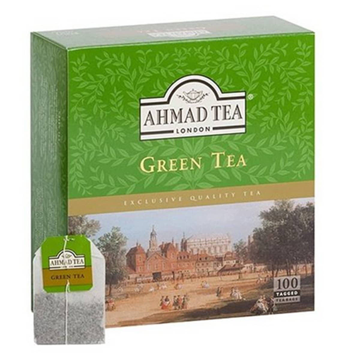 Buy Ahmad Tea London Green Tea (100 Tagged Teabags) - 500 gm