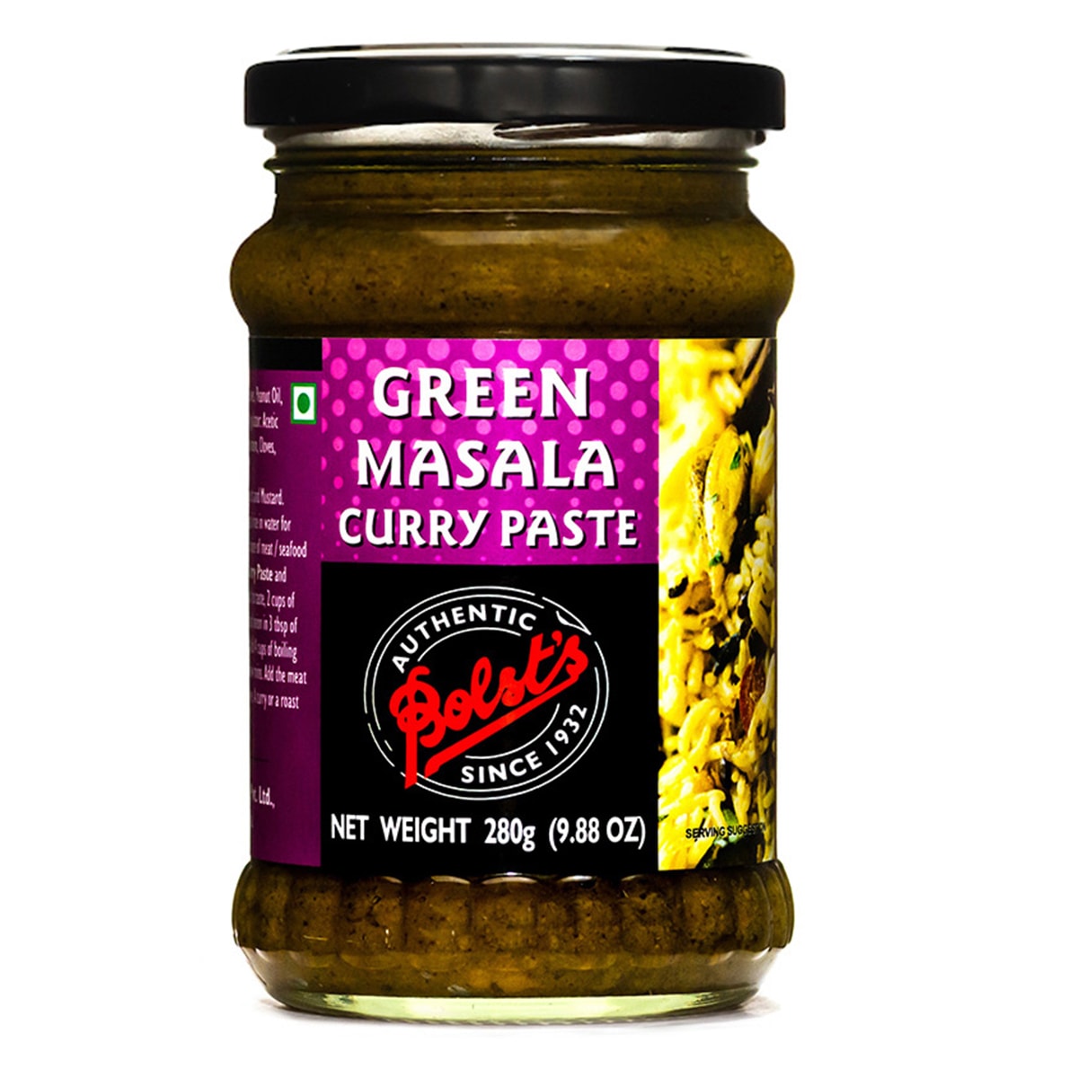 Buy Bolsts Green Masala Curry Paste - 280 gm