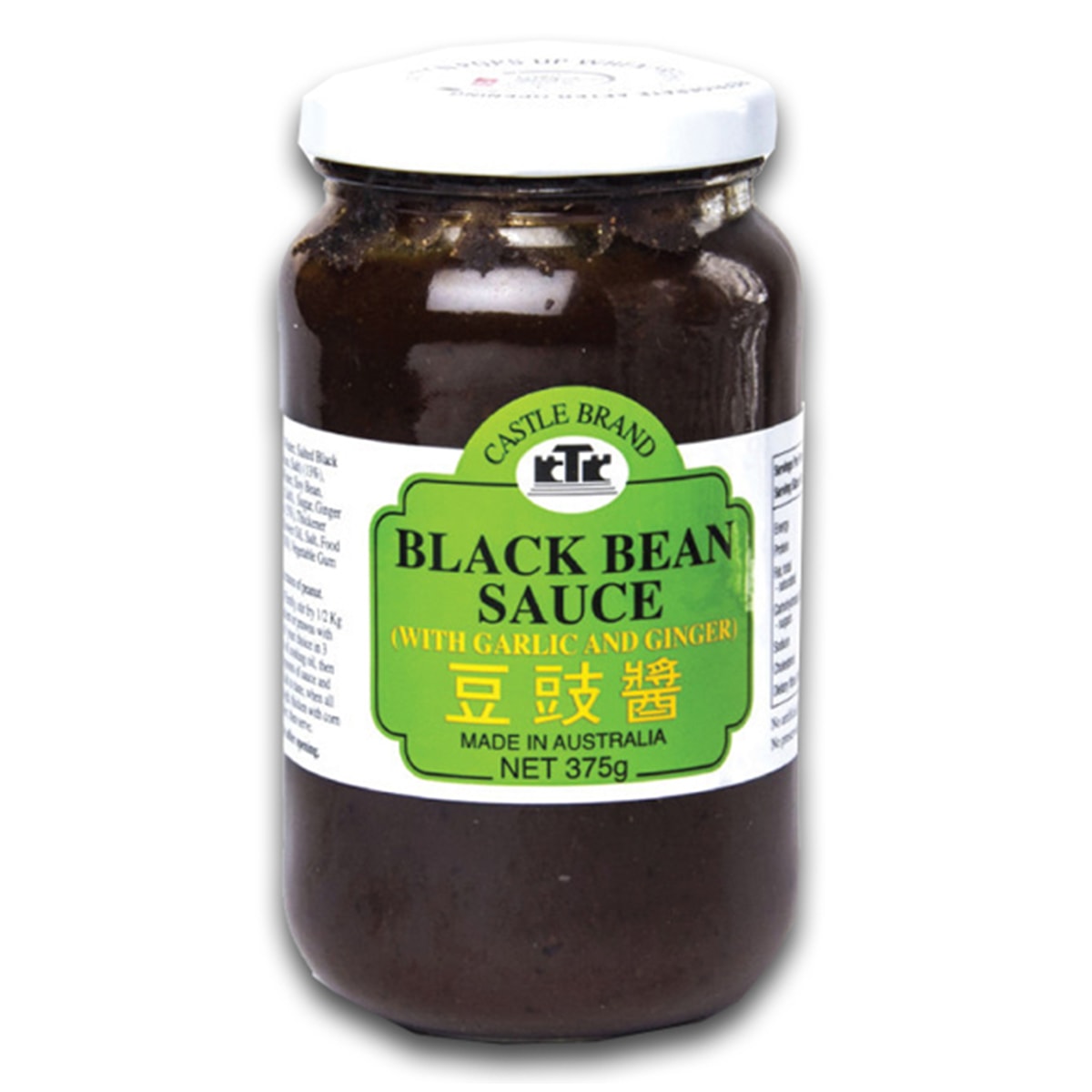 Buy Castle Brand Black Bean Sauce with Garlic and Ginger - 375 gm