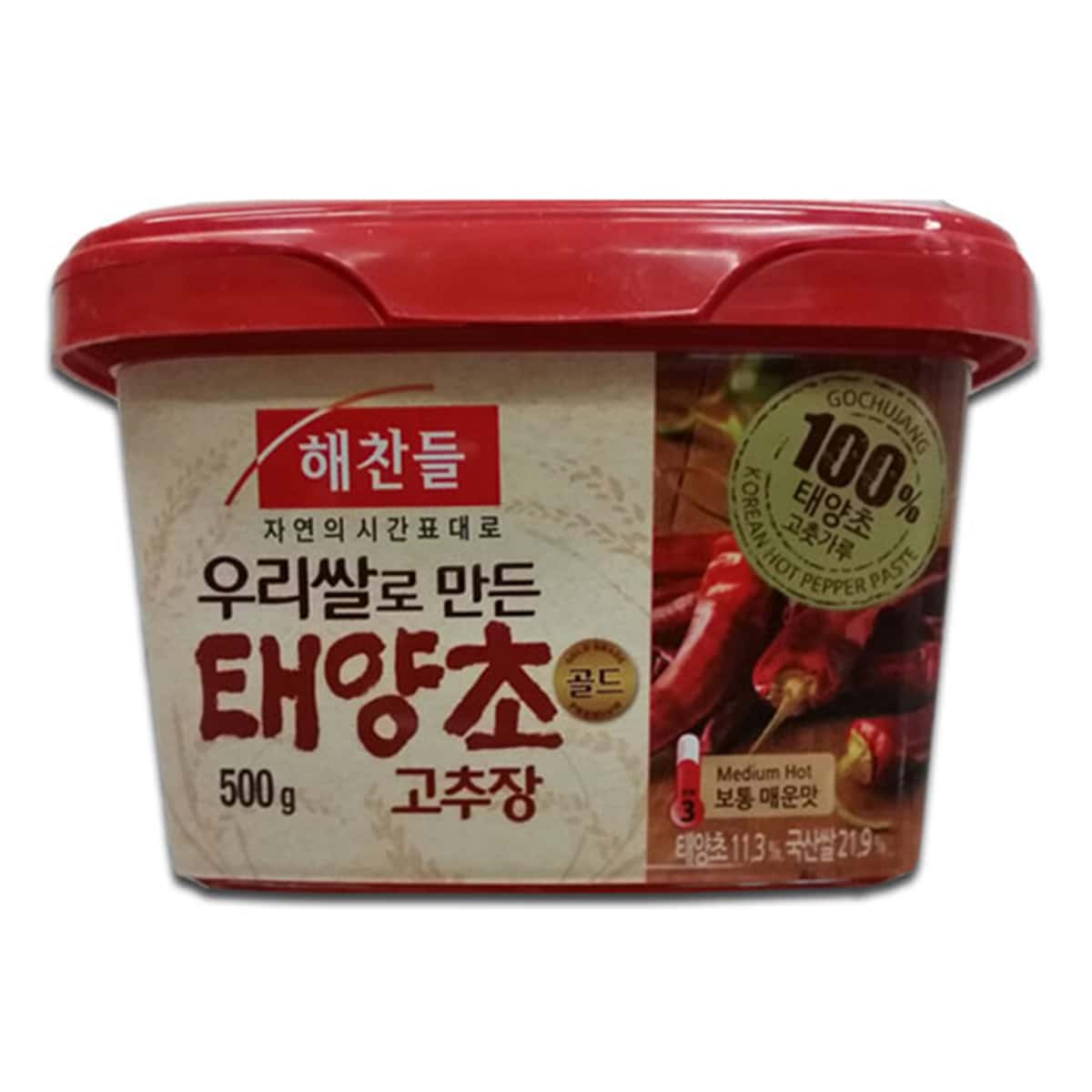 Buy CJ Haechandle Gochujang (Korean Hot Pepper Paste) Medium Hot - 500 gm