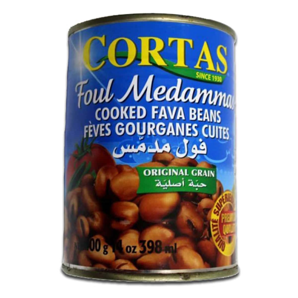 Buy Cortas Foul Medammas (Cooked Fava Beans) Ready to Serve - 400 gm