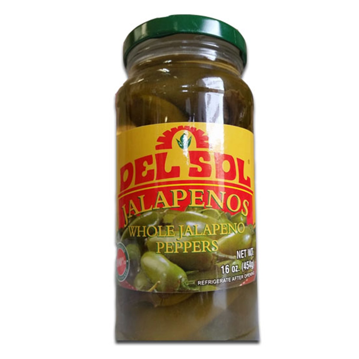 Buy Del Sol Jalapenos (Whole Jalapeno Peppers) - 454 gm
