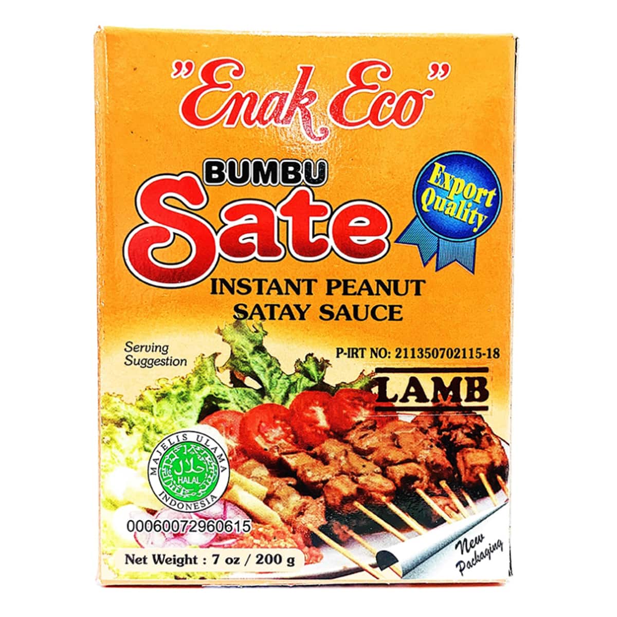 Buy Enak Eco Bumbu Sate (Instant Peanut Satay Sauce) Lamb - 200 gm