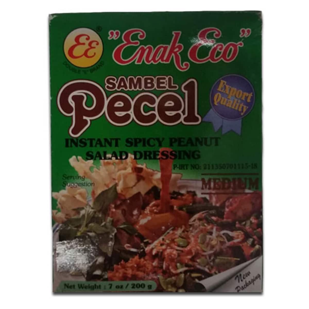 Buy Enak Eco Sambel Pecel (Instant Spicy Peanut Salad Dressing) Medium - 200 gm