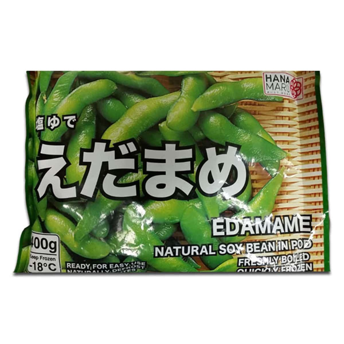 Buy Hana Maru Frozen Edamame Natural Soybean in Pod - 400 gm