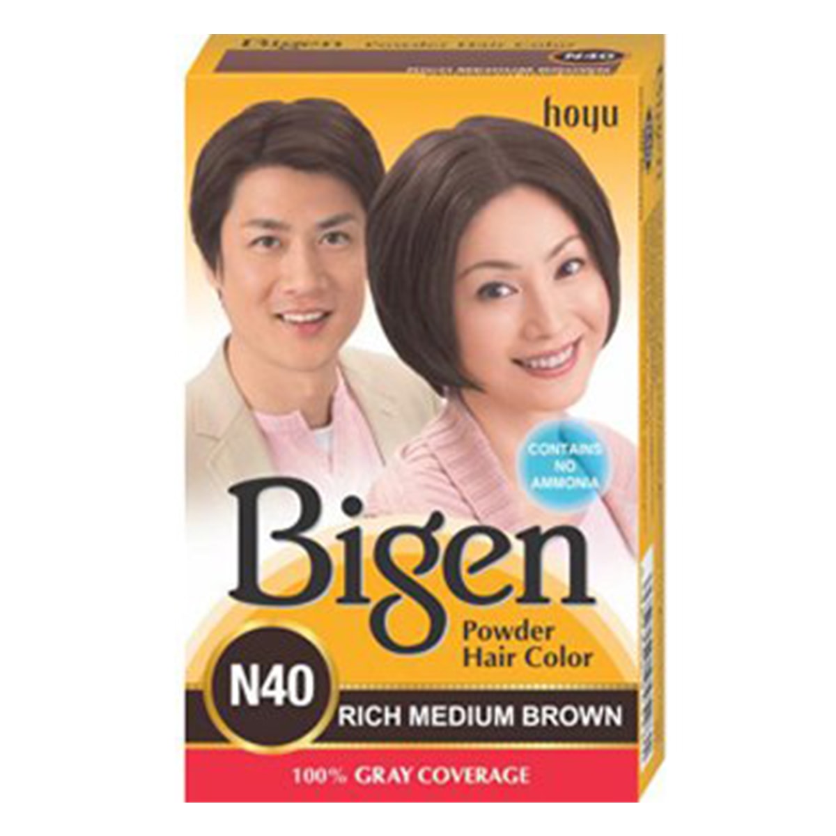 Buy Hoyu (Bigen) Bigen Powder Hair Color N40 (Rich Medium Brown) - 6 gm