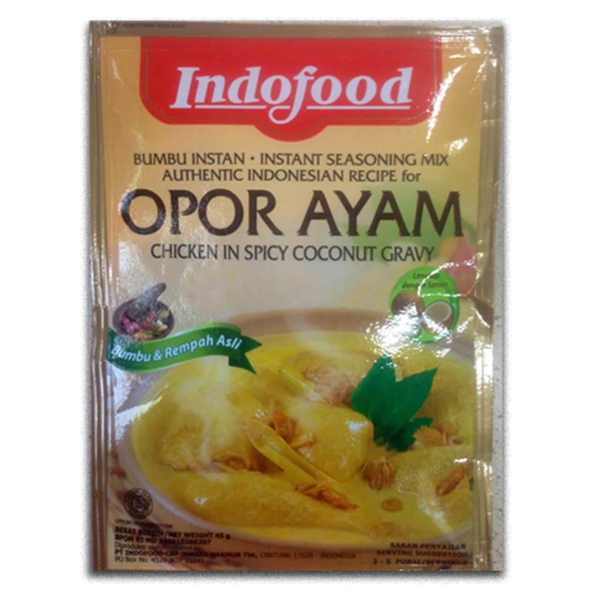 Buy Indofood Opor Ayam (Chicken in Spicy Coconut Gravy) - 45 gm