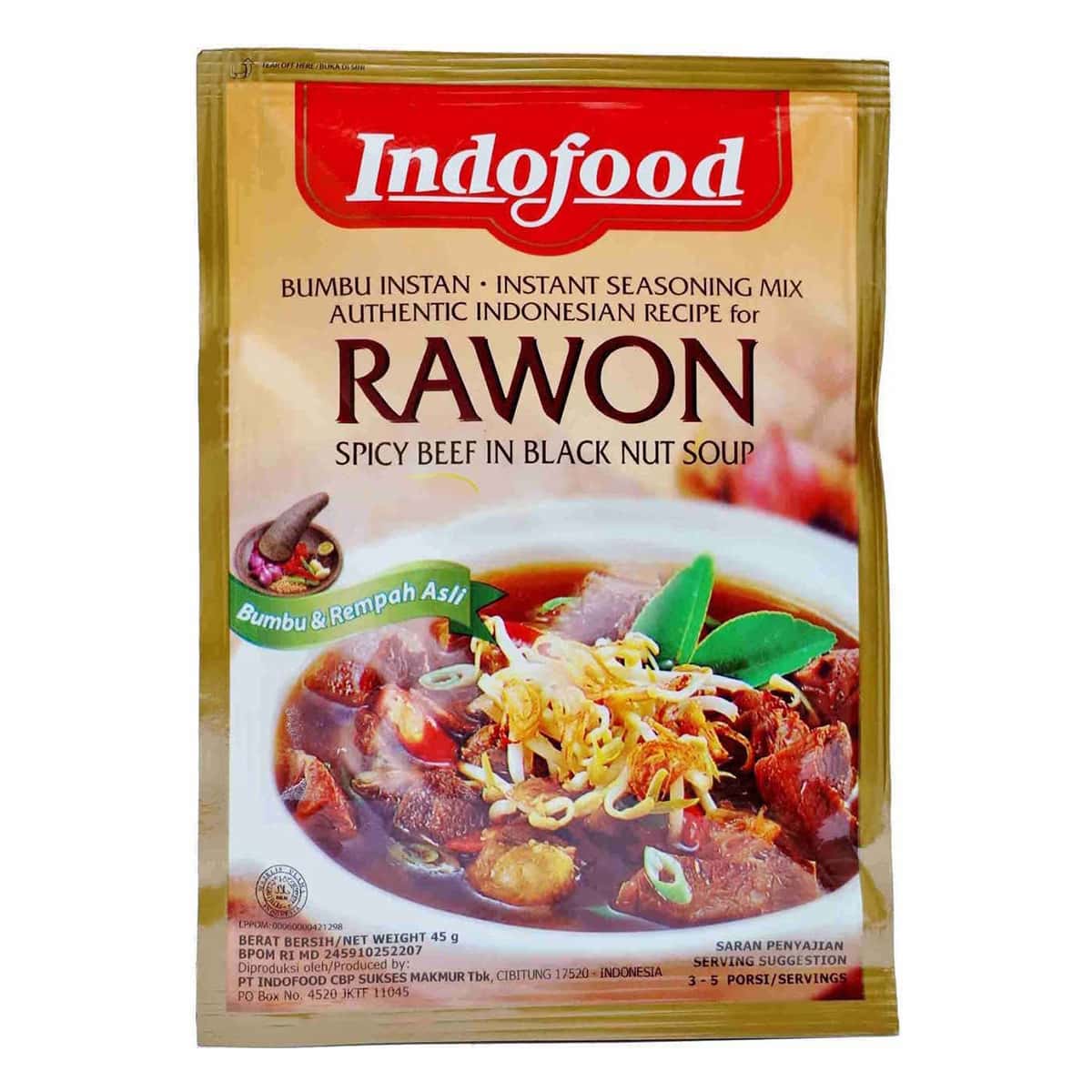 Buy Indofood Rawon (Instant Seasoning Mix) - 45 gm