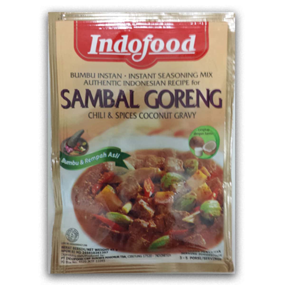 Buy Indofood Sambal Goreng (Chili and Spices Coconut Gravy) - 45 gm