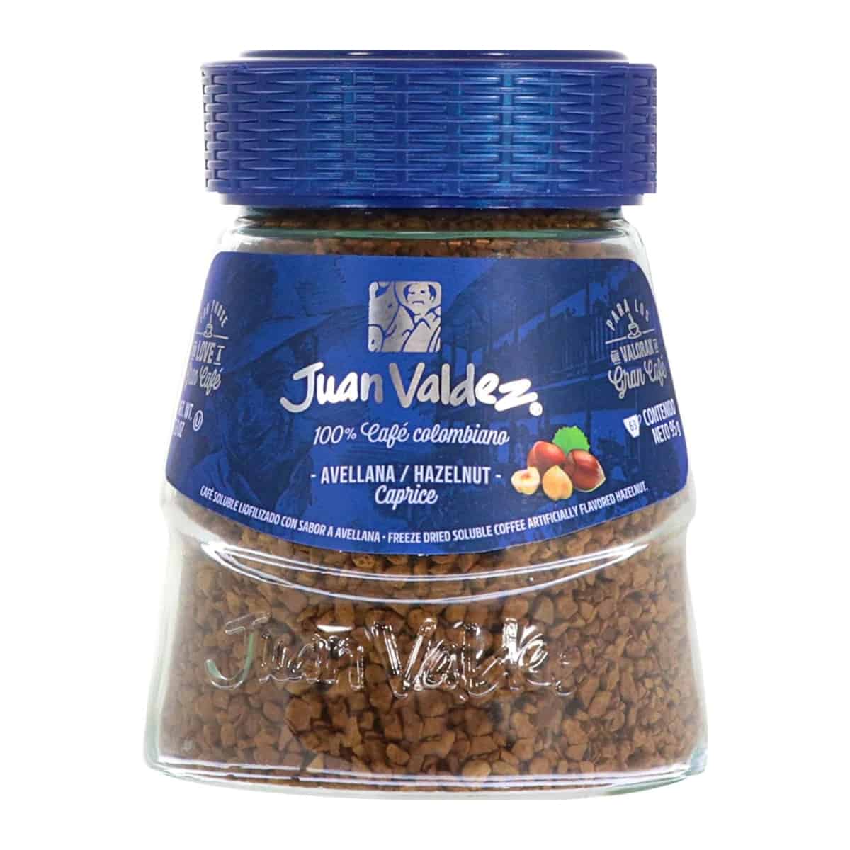 Buy Juan Valdez Hazelnut Freeze Dried Soluble Coffee (100% Colombian Coffee) - 95 gm