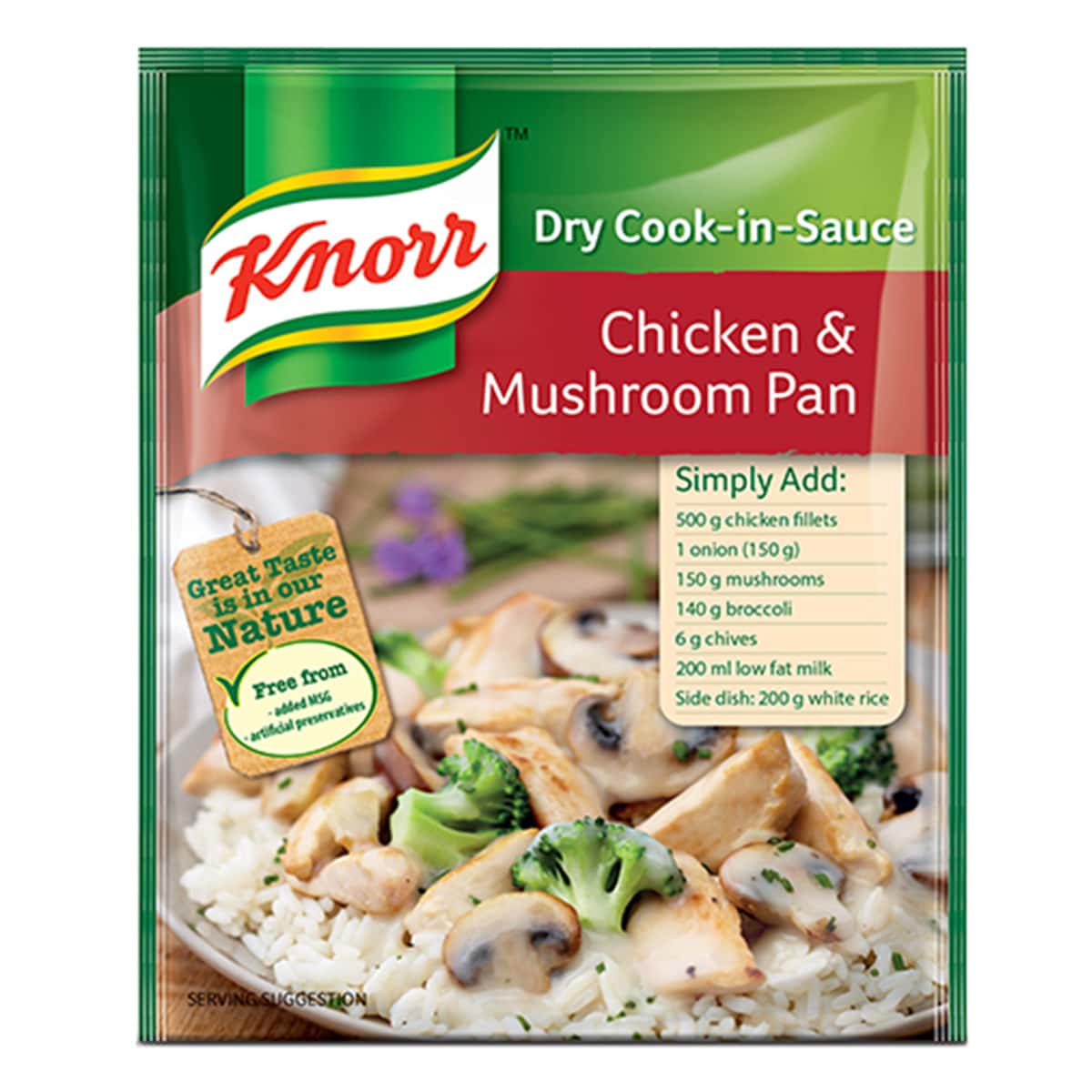 Buy Knorr Chicken and Mushroom Pan (Dry Cook in Sauce) - 48 gm