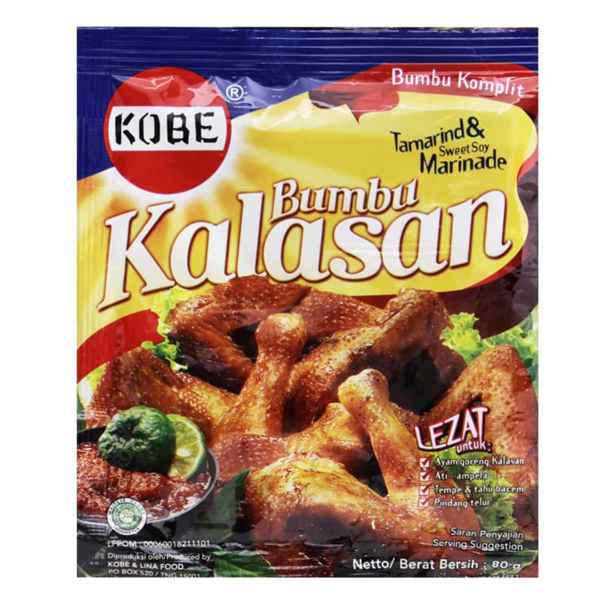 Buy Kobe Bumbu Kalasan (Tamarind and Sweet Soy Marinade Mix) - 80 gm