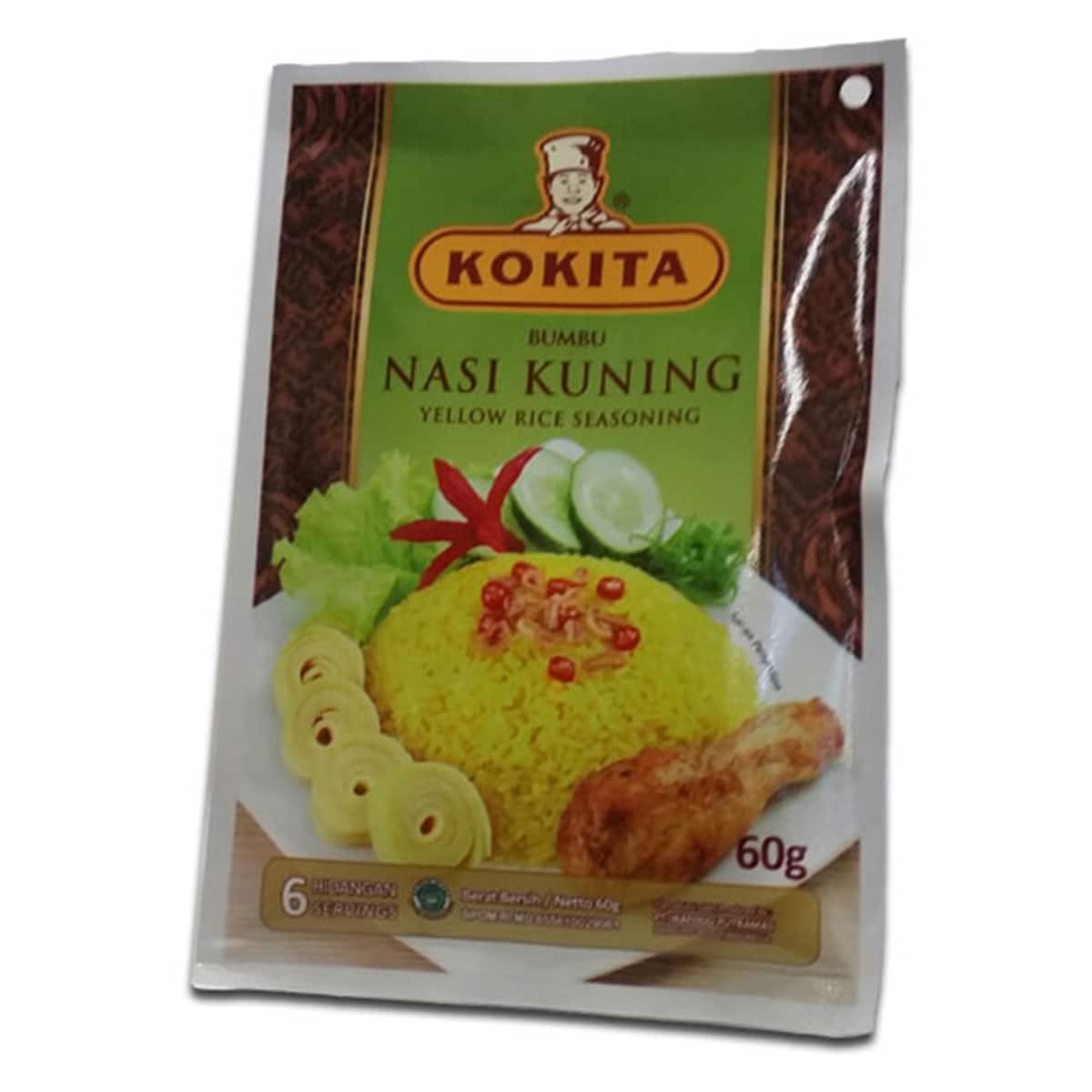 Buy Kokita Bumbu Nasi Kuning (Yellow Rice Seasoning) - 60 gm