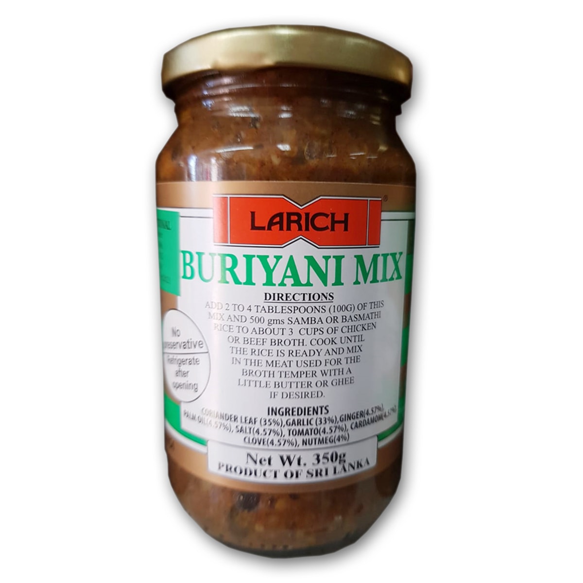 Buy Larich Buriyani Mix - 350 gm