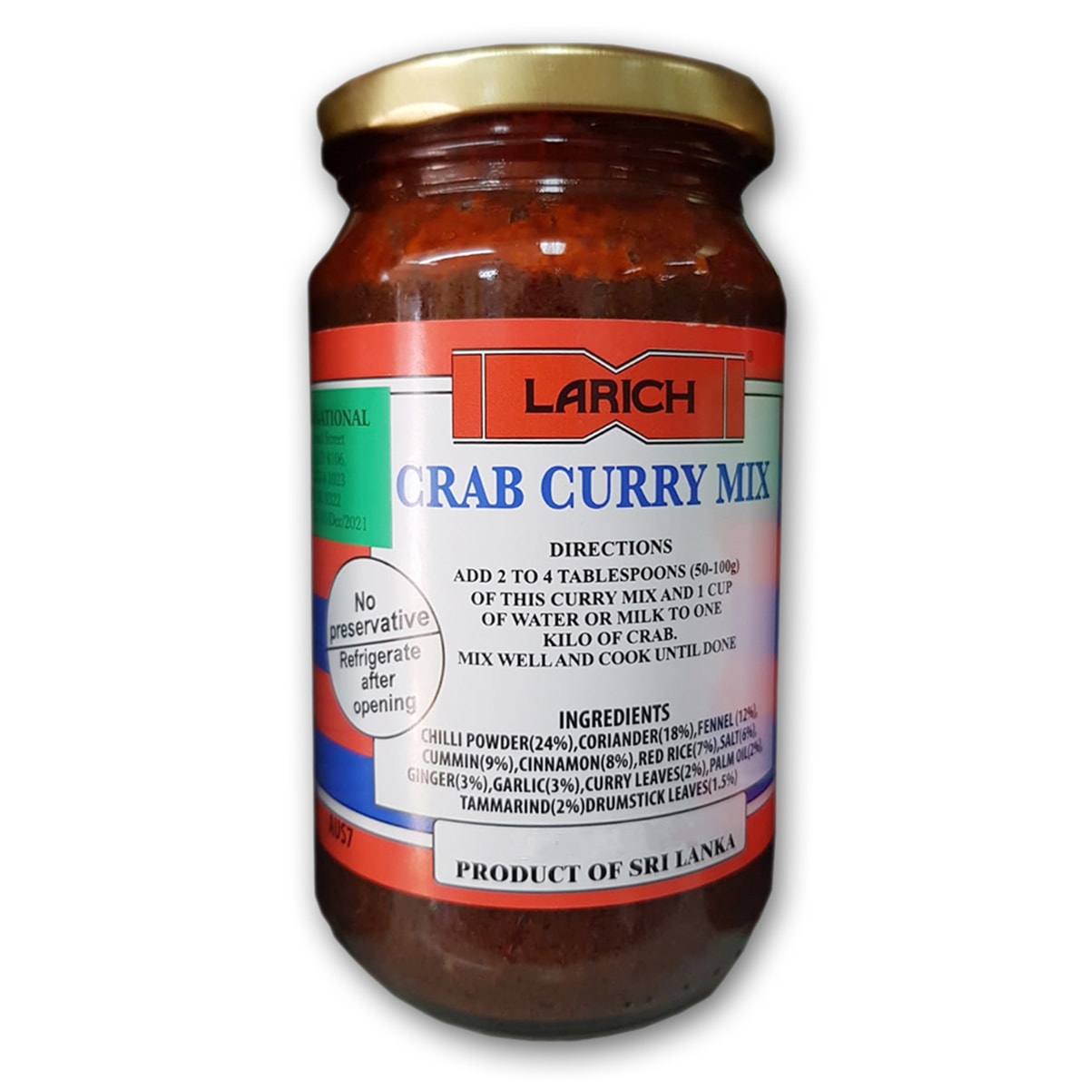 Buy Larich Crab Curry Mix - 375 gm