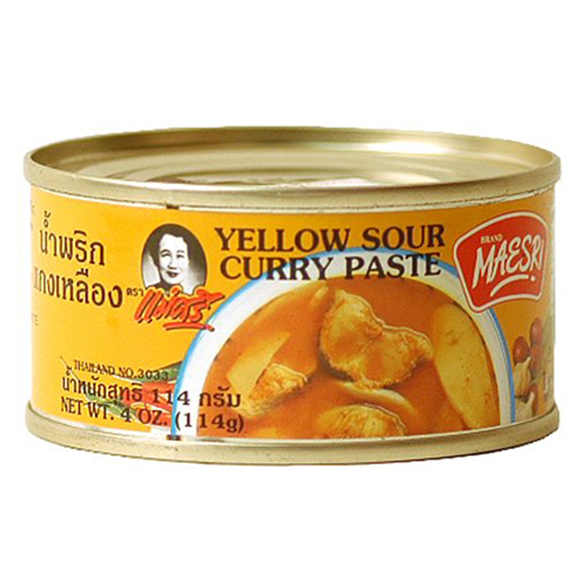 Buy Maesri Yellow Sour Curry Paste - 114 gm
