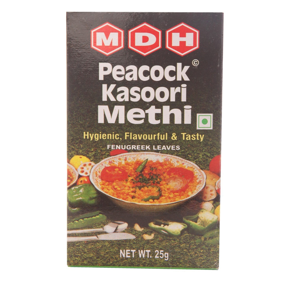 Buy MDH Peacock Kasoori Methi (Fenugreek Leaves) - 25 gm