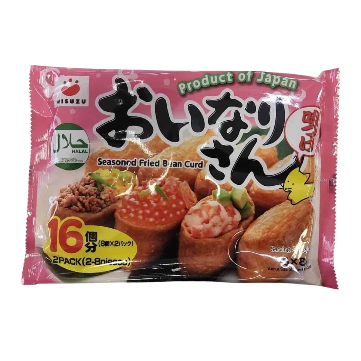 Buy Misuzu Inari Tofu (Seasoned Fried Bean Curd) 16 Pcs - 250 gm