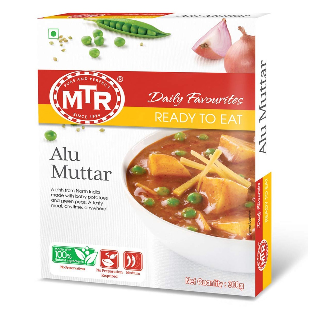 Buy MTR Alu Muttar (Ready to Eat) - 300 gm