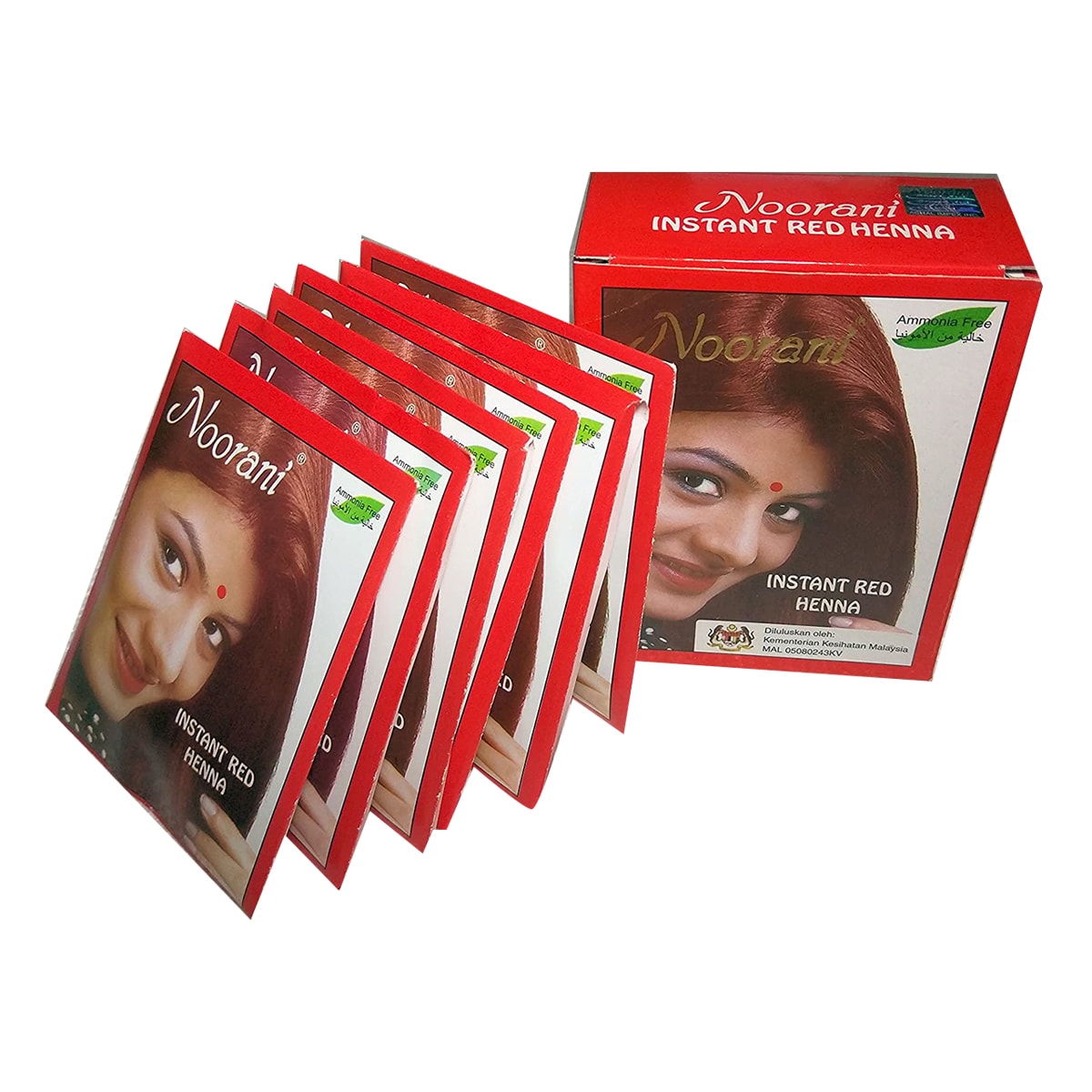 Buy Noorani Instant Red Henna (6 Packets 10 gm Each) - 6 Packet