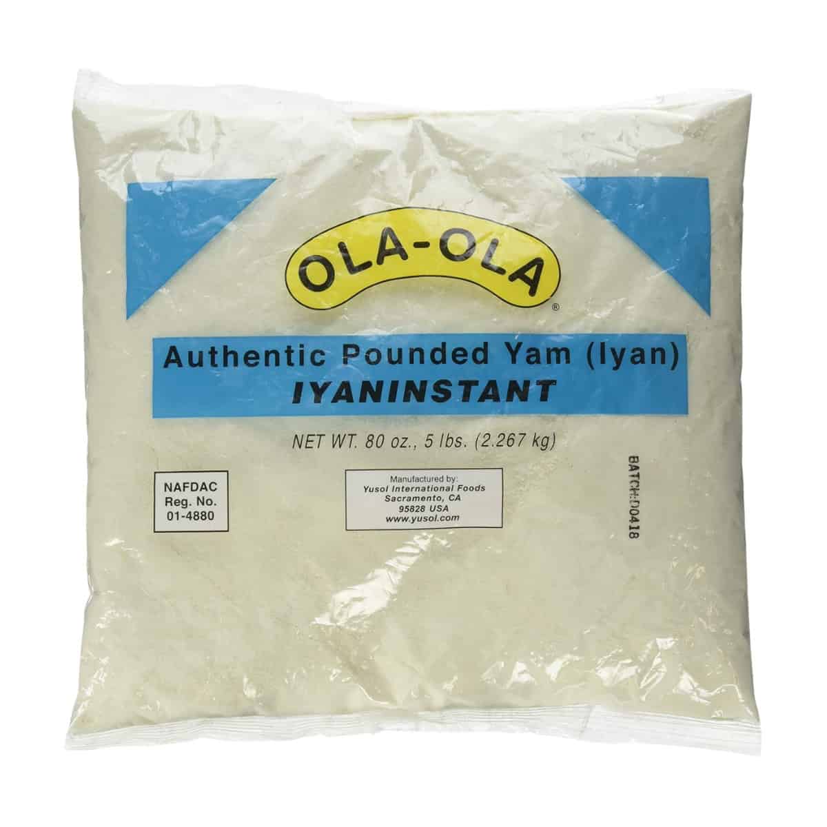 Buy Ola-Ola Authentic Pounded Yam (Iyan) Iyaninstant - 2.267 kg