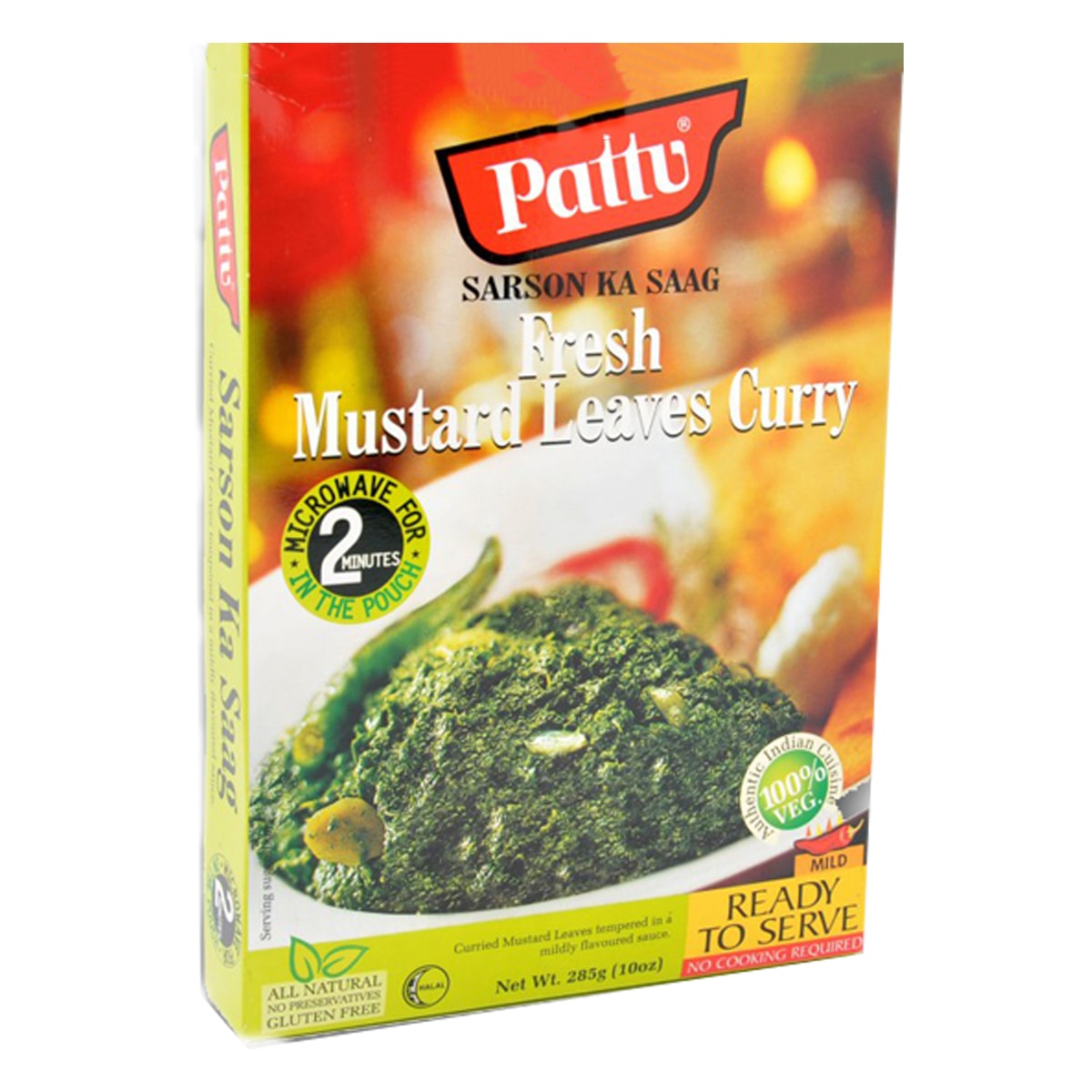 Buy Pattu Sarson Ka Saag (Fresh Mustard Leaves Curry) Ready to Serve - 285 gm