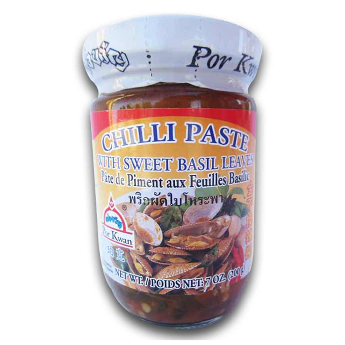 Buy Por Kwan Chilli Paste with Sweet Basil Leaves - 200 gm