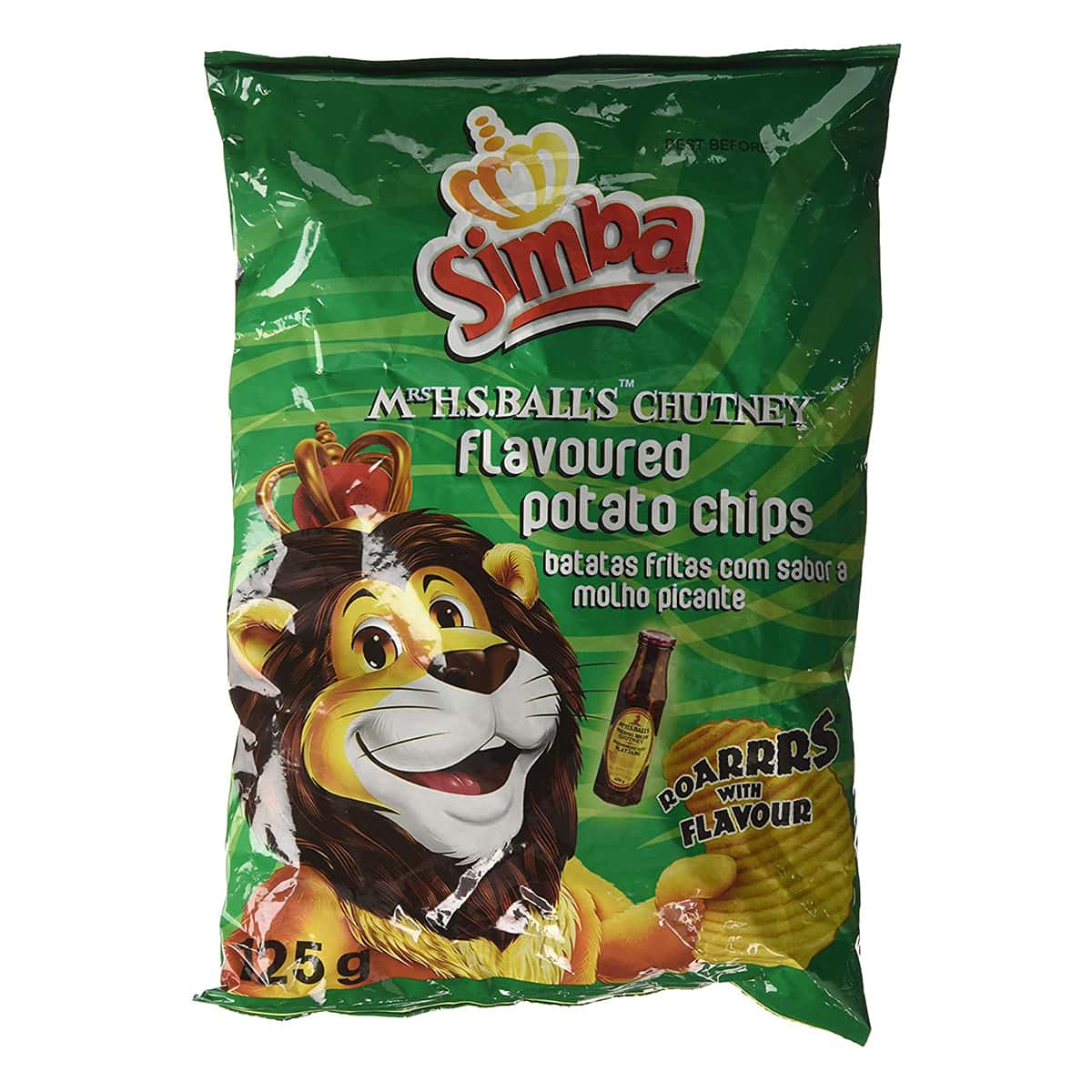 Buy Simba Mrs H S Balls Chutney Flavoured Potato Chips - 125 gm