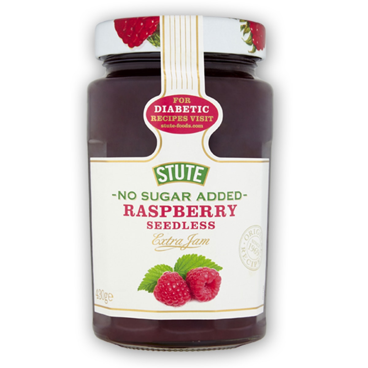 Buy Stute Diabetic Raspberry Extra Jelly Jam (No Sugar Added) - 430 gm
